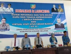 Bangkitkan Minat Pengetahuan Situs Sejarah, Dikbud Konsel Launching Aplikasi Vit-B