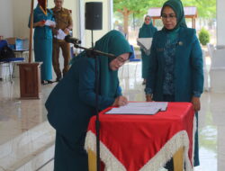 Hj Nurlin Surunuddin Lantik 7 Ketua TP-PKK Kecamatan Sekaligus Dewan Pembina