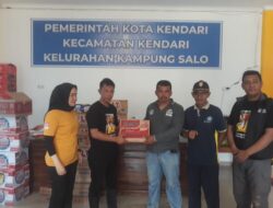 AJP Bersama MKGR Sultra Salurkan Bantuan untuk Korban Banjir di Kendari