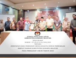 KPU Resmi Tetapkan Hasil Pemilu 2024 Anggota DPRD Konawe Selatan, Berikut Perolehannya