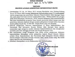 Pemkab Konsel Tegaskan Seluruh Layanan Adminduk Gratis, Pelaku Pungli Diancam Penjara dan Denda