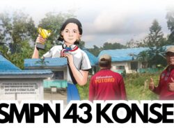 Memprihatinkan, Akses Jalan Menuju SMPN 43 Konsel Terbengkalai, Lurah Potoro Harap Bantuan Pemkab