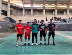 Kominfo Konsel Raih Kemenangan Telak, DPPKB Tanpa Perlawanan di Lapangan Bulu Tangkis