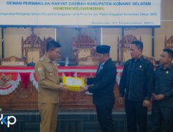 DPRD Konsel Terima Dokumen Perubahan Anggaran 2025 dari Pemkab