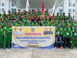 Wakil Bupati Konsel Lepas 100 Kontingen POPDA, Targetkan Raihan Medali Terbaik di Kendari