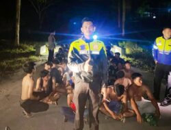 Polres Konsel “Gulung” Puluhan Pelaku Balap Liar di Perkantoran Andoolo, 44 Motor Diamankan