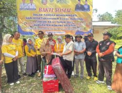 Peringati HKSN Ke-61, Dinas Sosial Konsel Gelar Bakti Sosial di Desa Wowouru