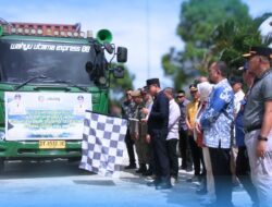 Stok Melimpah 5 Juta Kg, Bupati Irham Kalenggo Kirim 1.000 Ton Beras ke Bitung
