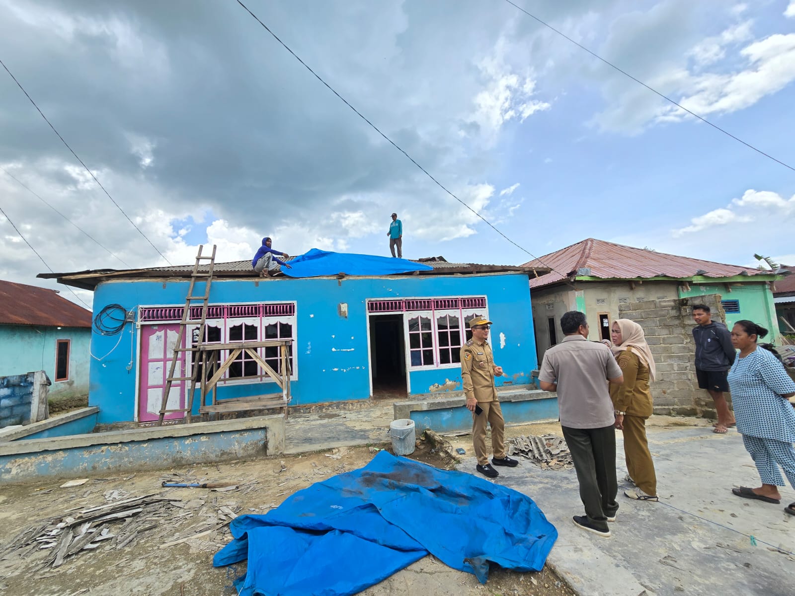 BPBD Konawe Selatan Bergerak Cepat Lakukan Asesmen Dampak Puting Beliung di Tinanggea dan Palsel
