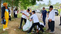 Camat Laeya Pimpin Kurve, Satukan TNI–Polri dan Warga Bangun Budaya Bersih