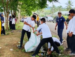 Camat Laeya Pimpin Kurve, Satukan TNI–Polri dan Warga Bangun Budaya Bersih