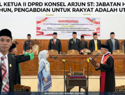 Wakil Ketua II DPRD Konsel Arjun ST: Jabatan Hanya 5 Tahun, Pengabdian untuk Rakyat Adalah Utama