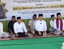 Hadiri Halal Bihalal Akbar Berkah Konsel SETARA, Ketua DPRD Konsel Apresiasi Antusiasme Warga dan Peran Donatur