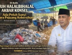Di Balik Riuh Halalbihalal Akbar Konsel, Ada Peluh Sunyi Para Pejuang Kebersihan
