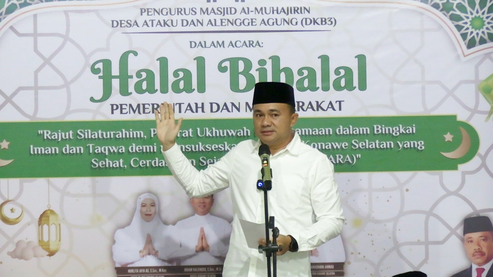 Halal Bihalal di Ataku, Wabup Konsel Tekankan Sinergi Masyarakat demi Sukseskan Program Daerah