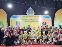 Salsa Kuning-Putih Dinkes Konsel Pukau Penonton di Perayaan HUT ke-23