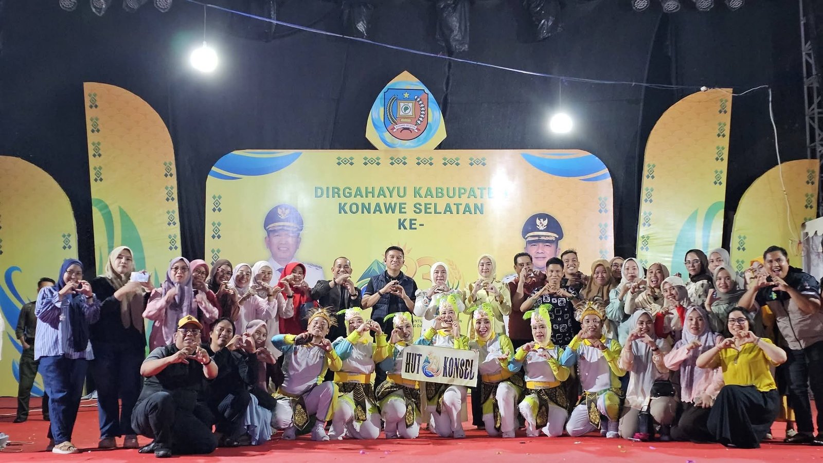 Salsa Kuning-Putih Dinkes Konsel Pukau Penonton di Perayaan HUT ke-23