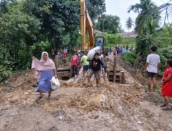 Putus Jalur Logistik Laikandonga, Dinas PUTR Konsel Targetkan Jembatan Darurat Tuntas Segera