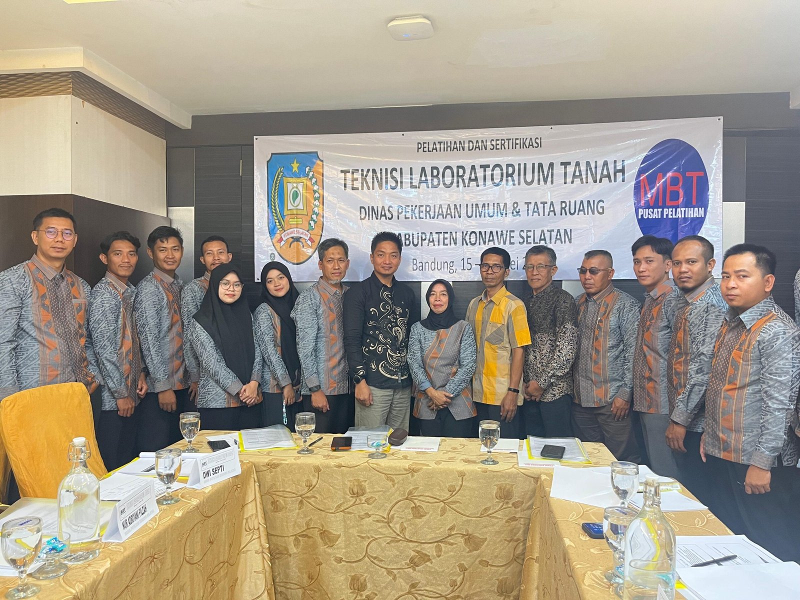 Bakal Bangun Laboratorium Tanah, DPUTR Konsel Gelar Pelatihan dan Sertifikasi Kompetensi