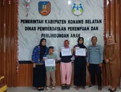 DP3A Konsel Bersama LPAI Salurkan Beasiswa Pendidikan untuk Anak Penyintas