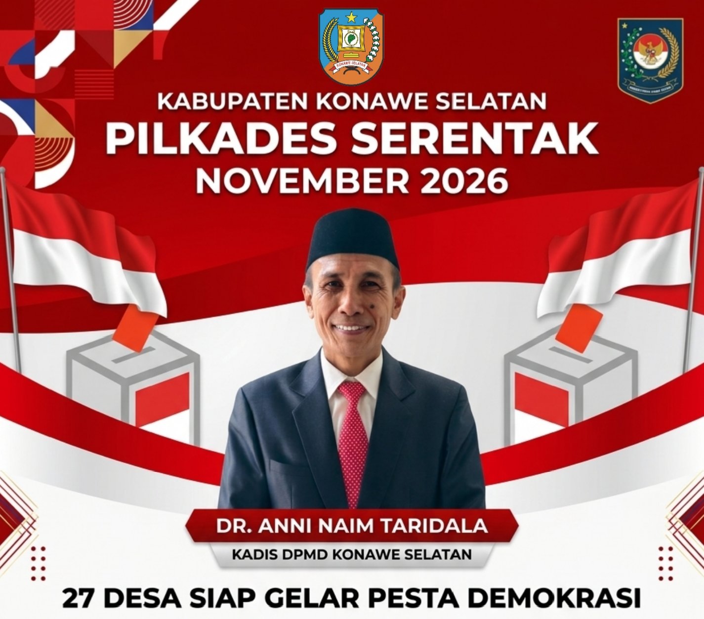 DPMD Konsel Bakal Bentuk Panitia, Berikut 27 Desa Akan Gelar Pilkades Serentak pada November 2026