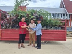 Pemda Konsel Serahkan 450 Bibit Bunga ke SMA Garuda, Wujud Nyata Dukung Ekosistem Pendidikan Hijau