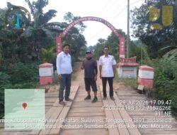Pemkab Konsel Pastikan Jembatan Permanen Bisikori – Sumber Sari Dibangun pada 2027