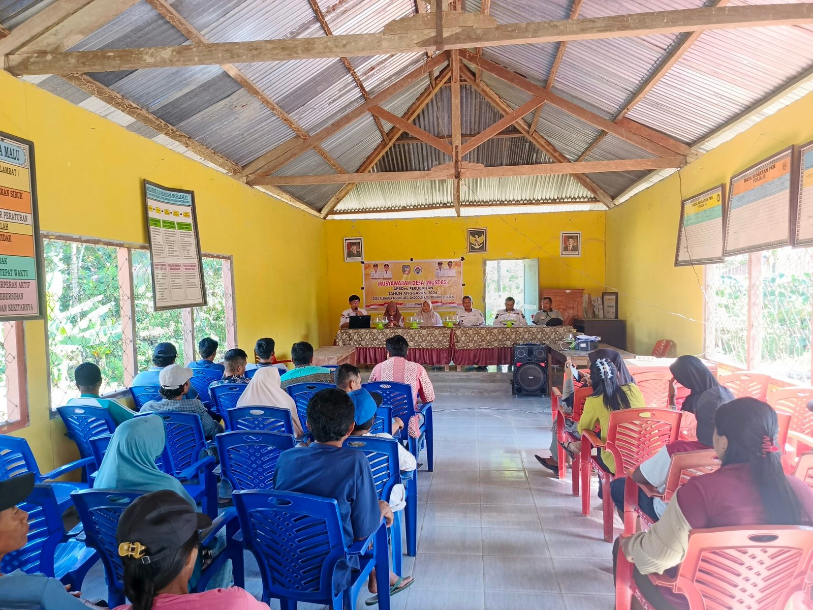 Musdes APBDes Perubahan 2026, Desa Alengge Agung Fokuskan Anggaran untuk HUT RI ke-81 dan Monitoring DD Tahap I