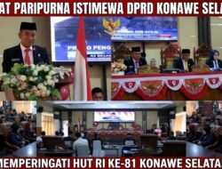 Peringati HUT ke-81 RI, Pemkab Konsel Hadiri Rapat Paripurna Istimewa DPRD dan Dengarkan Pidato Kenegaraan Presiden