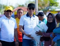 Buka Porseni HUT RI ke-81 di Morut, Bupati Irham Gelontorkan Bantuan Pangan untuk 1.256 KPM dan Borong 2 Gol