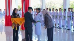Bupati Irham Kalenggo Resmi Kukuhkan 75 Anggota Paskibraka Kabupaten Konawe Selatan Tahun 2026
