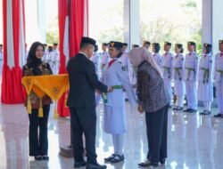 Bupati Irham Kalenggo Resmi Kukuhkan 75 Anggota Paskibraka Kabupaten Konawe Selatan Tahun 2026