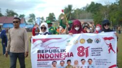 Sinergi Lintas Kementerian, Forum Penyuluh dan Pendamping Meriahkan Pawai Defile Porseni HUT ke-81 RI di Andoolo