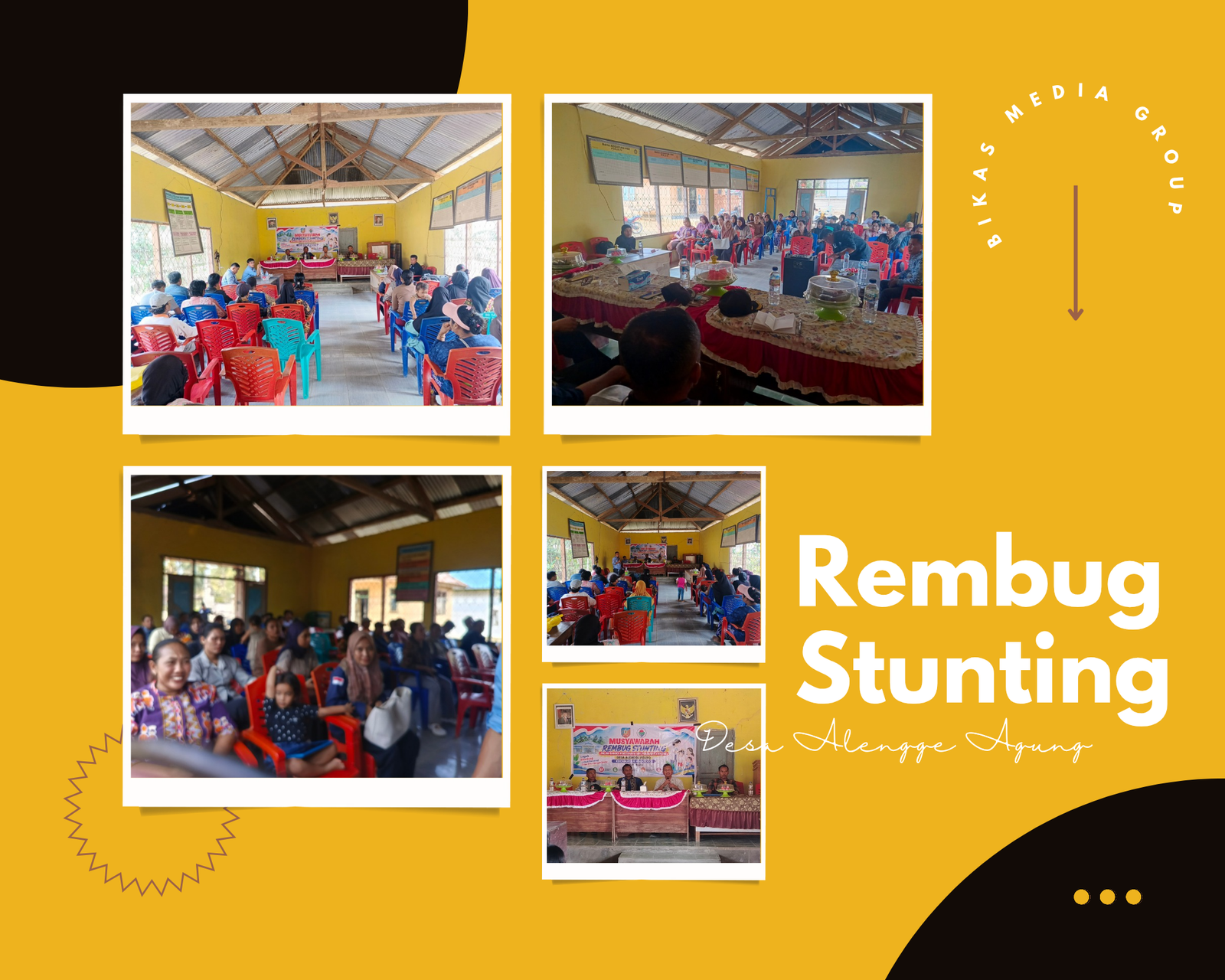 Optimalisasi Pencegahan Stunting, Pemdes Alengge Agung Gelar Rembug Stunting Bersama Lintas Sektor