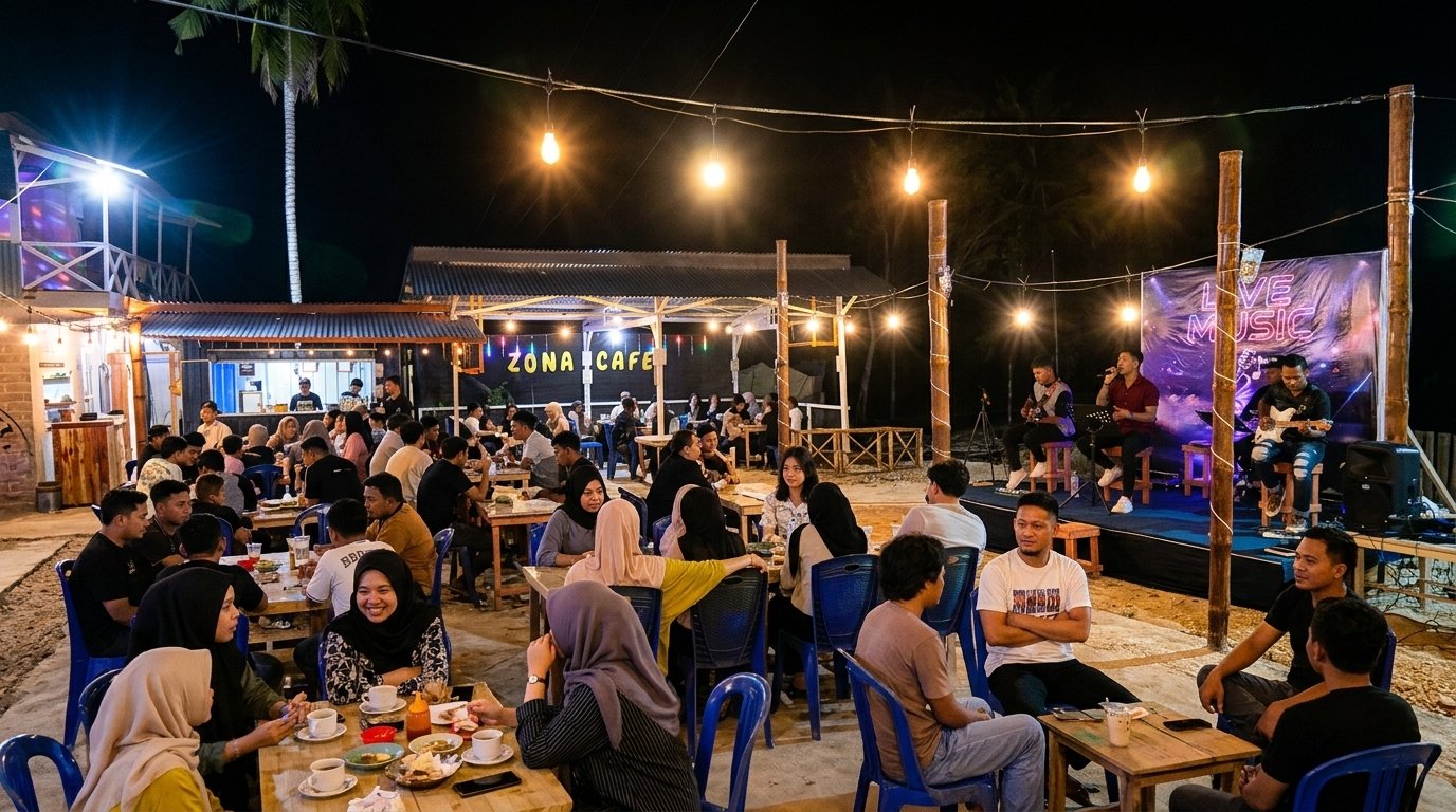 Menikmati Hangatnya Suasana Desa di ZONA Cafe Benua, Destinasi Kuliner dan Musik yang Menginspirasi